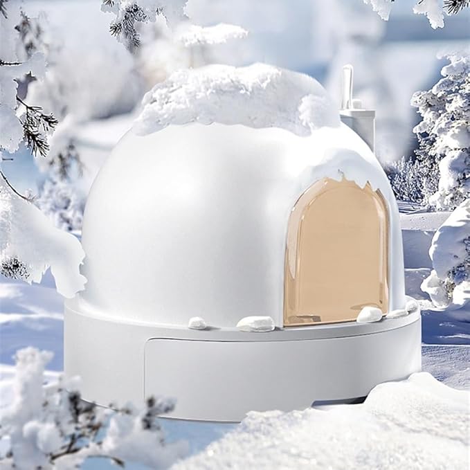 Pet Supplies, Large Covered Cat Litter Box with Scoop,Leakproof & Easy Clean