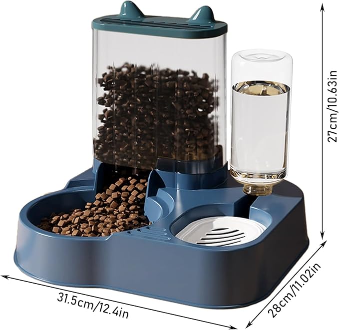 Automatic Cat Feeder,Cat Water Dispenser Food Pet Feeder | Large Capacity Fod Storage Container, Automatic Dog Food Bowl, Pet Supplies