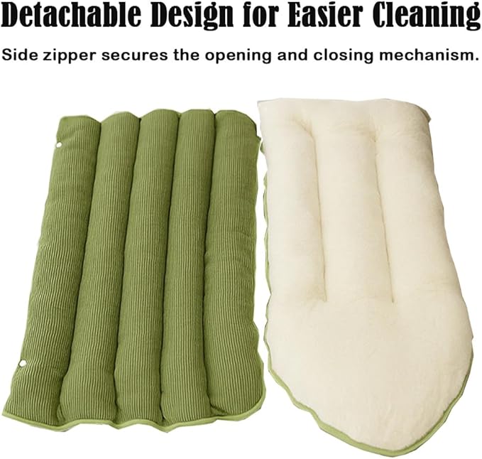 Removable and Washable Winter Closed-Off Cat Bed, Warm Cat Bed for Winter, Cotton Soft Pet Nest for Cats, Warm Cave Nest Sleeping Puppy for Cats & Small Dogs (Purple, Large)