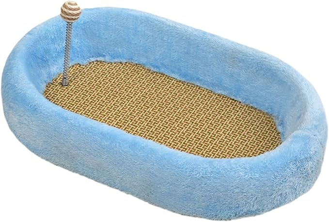 Cat Scratcher Pad Kitten Bed Sofa Protection Play Furniture Protector Training Toys Cat Scratching Board Cats Scratching Pad- Blue