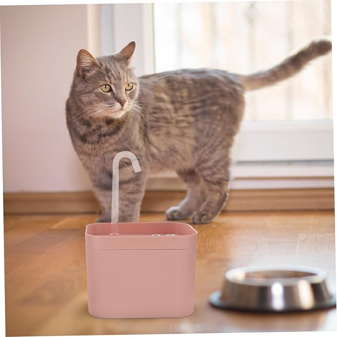 BESPORTBLE Cat Dog Automatic Waterer Electric Pet Fountain Flower Shape Outlet Mute Energy-Saving Portable