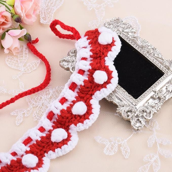 Small Dog Cat Bib Collar Pet Scarf Bib Small Dog Wedding Christmas Holiday Bandana Cats Birthday Party Outfit Cat Dress Up Accessories Tiny Dogs Neck Decoration Cats Saliva Towel Costume for Dogs Pet
