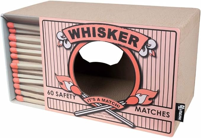 WHISKER - Cardboard Cat Scratcher - 55 x 29 x 30 cm - White, Black and Pink - Color: Pink