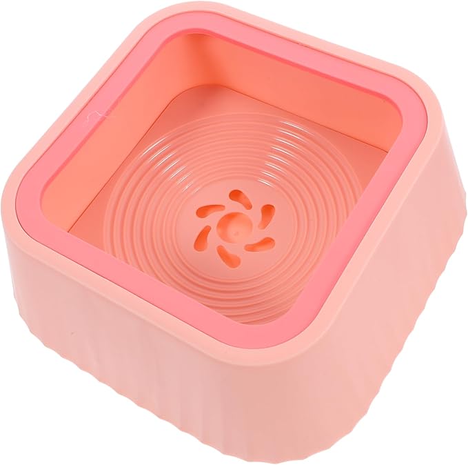 POPETPOP Cat and Dog Water Bowl No Spill Splash Floating Design Abs Material for Cats Small Dogs Puppy Water Bowl