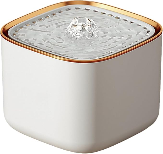 GeRRiT 3L Automatic Cat Water Fountain Automatic Circulation Big Space Super Quiet USB Pet Water Fountain PP Cat Drinking Fountain with Filter Pet Water Dispenser for Kitte