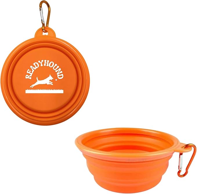 Collapsible Dog Bowls for Travel, 1-Pack Dog Portable Water Bowl for Dogs Cats Pet Foldable Feeding Watering Dish for Traveling Camping Walking with 1 Carabiner, BPA Free