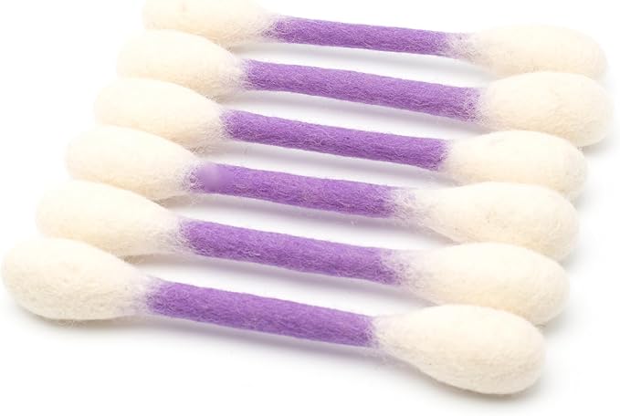 Glaciart One Swabs Cat Toys with Catnip - 6 Pk | Durable for Chew, Cute Cat Toys Interactive Kitty for Boredom, Exercise, & Play | Filled w/Organic Catnip for Anxiety & as Digestive Aid | Gift Idea