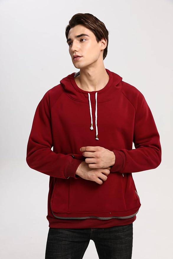 Unisex Cat Pouch Hoodie Long Sleeve Kitten Puppy Holder Hoodies Front Large Pouch Pet Carrier Sweatshirt