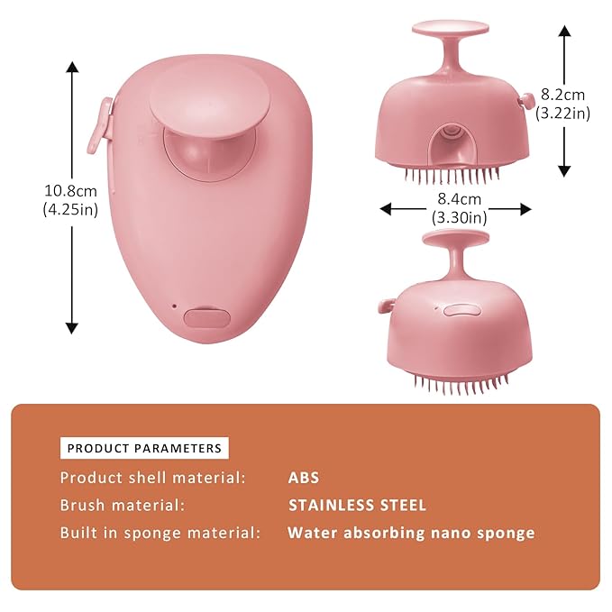 4 in 1 Cat Steam Brush for Shedding, Rechargeable Steam Pet Hair Brush for Indoor Cats, Massage, Cleaning, Shedding, Combing & Remove Floating Hair All In One(Pink)