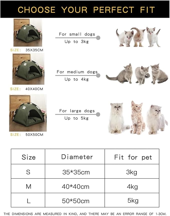 SBTRKT Pet Tent Bed Cats House Supplies Products Accessories Warm Cushions Furniture Sofa Basket Beds Winter Clamshell Kitten Tents Cat (Color : Blue, Size : M 40x40cm)