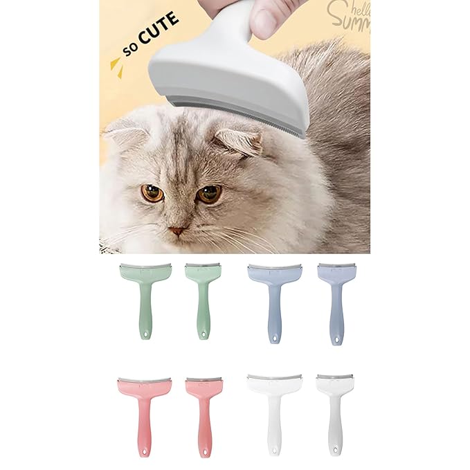 Professional Deshedding Comb for Dog Cats NonPulling Teeth Comfortable Grip Handle Removes Loose Undercoat Effectively Cats Hair Thinning Tool