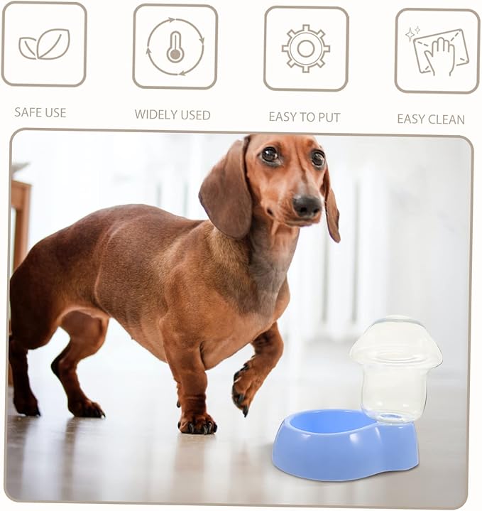 VANZACK 1set Automatic Dog Water Feeder Plastic Pet Water Bowl Dispenser Dog Supply Pet Feeding Tool