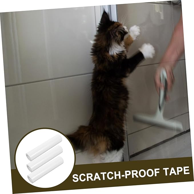 3pcs Furniture Scratch Tape Cat Dog Protector Non Adhesive Tape for Door Window Bed Couch
