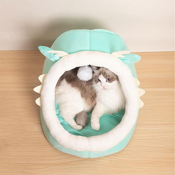 Plush Cats Cave Bed Sleep Bed Small Dog Pet Winter Sleep Cushion Antiscratching Cats Bedding Pet Supplies Furniture