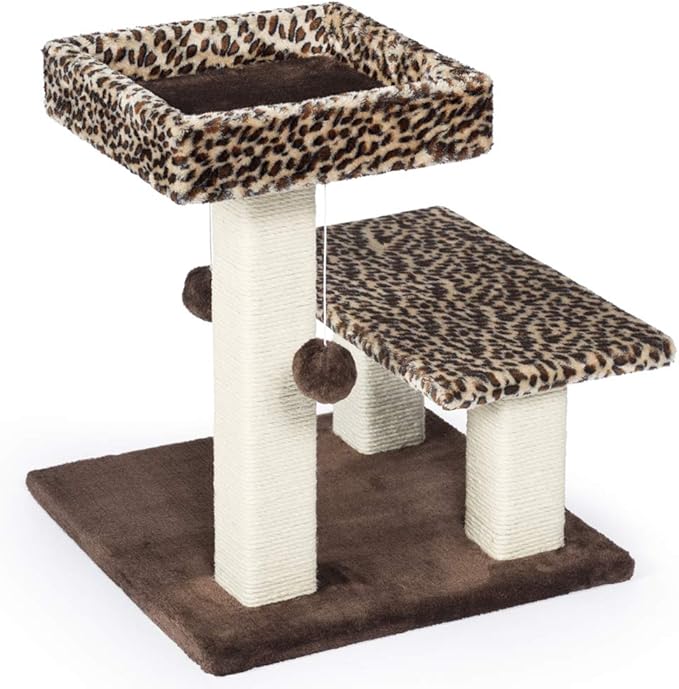 Prevue Pet Products Kitty Power Paws Leopard Terrace Cat Tree