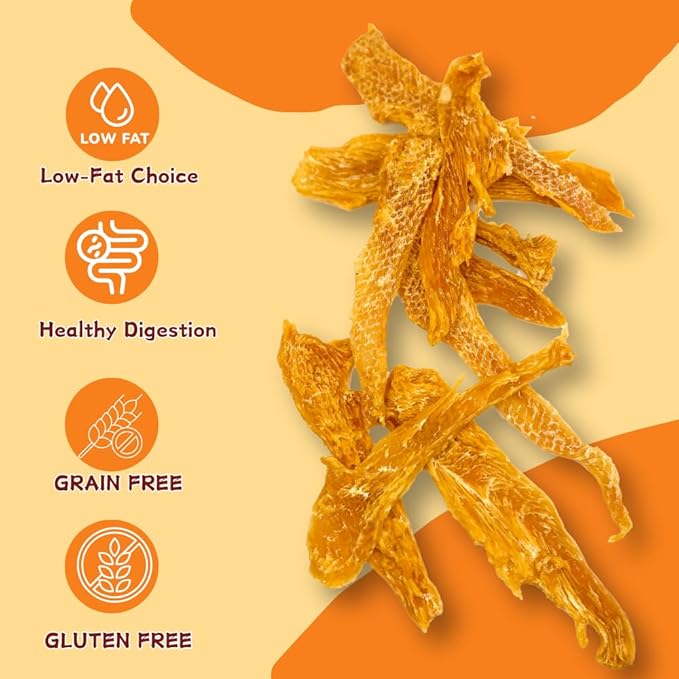 Air-Dried Chicken Jerky Dog Treats, High-Protein & Grain-Free Tender Snacks, All Natural Single Ingredient Training Reward for All Dogs, 5.29 Ounce (3 Pack x 5.29 Ounce(Pack of 3),Chicken)