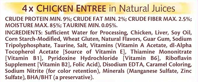 Whiskas Purrfectly Chicken Variety Pack Wet Cat Food 3 Ounces, Pack of 4 (10 Count each)