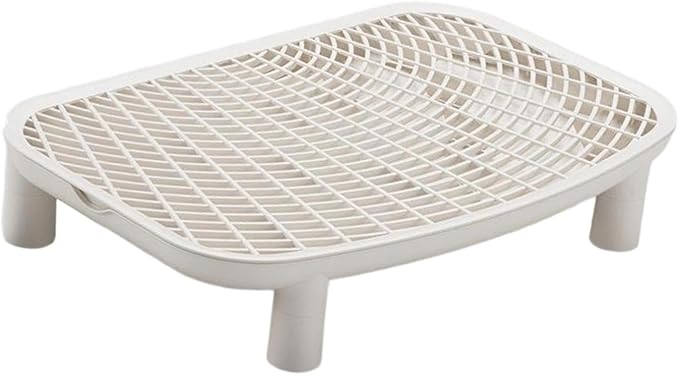 Cat Litter Trapping Mat Ramp Step Easy Clean Washable Non-Slip Footboard for Bathroom Lavatory 18.11x11.81x3.54 inch