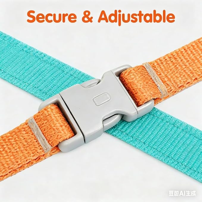 Greenfiree Cat Harness and Leash Set, Escape-Proof, Reflective, Adjustable, Medium, Green, Plush Lining, Clip Closure, Machine Wash
