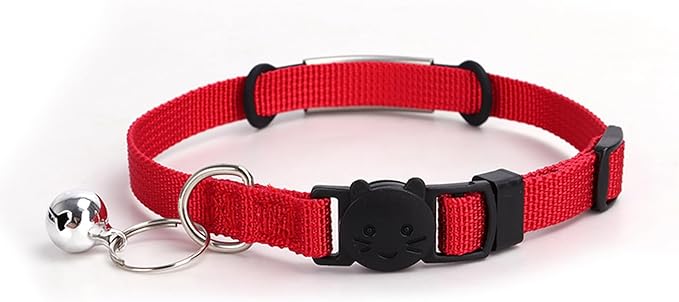 Personalized Kitten Cat Collar with Safe Breakaway Quick Release Buckle Bell ID Tag Custom Name and Phone Number for Boy Girl Cats