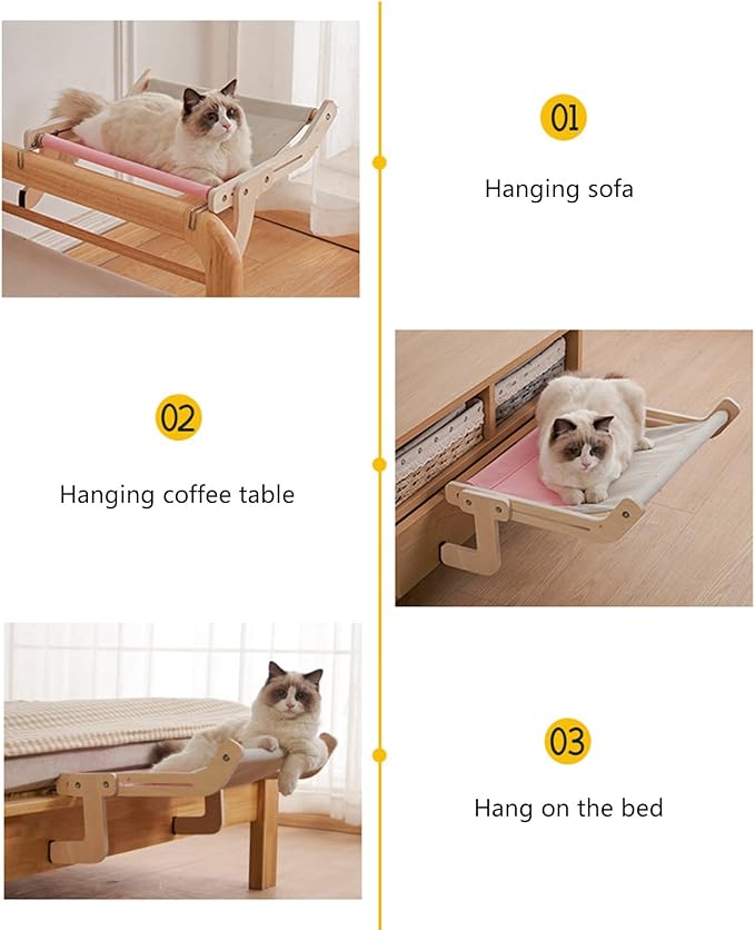Perch for Resting Perch Space Saving Rest Soft Floating Shelf for Bed/Sofa/Window Mount Beds & Furniture for Large Cats