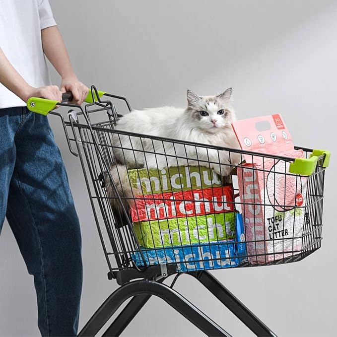 Michu Tofu Cat Litter Natural Clumping Tofu Cat Litter 5.5lb/88oz 5 Scents (Watermelon + Wonder Litter, 2 Pack)