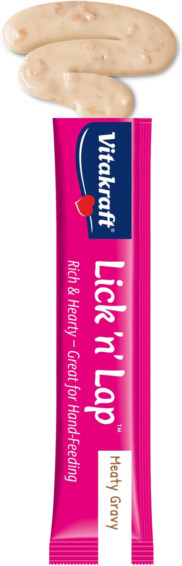 Vitakraft Lick 'n' Lap Meaty Gravy Cat - Salmon - Great for Bonding - Low Calorie Wet Cat Treat - 5 Pack
