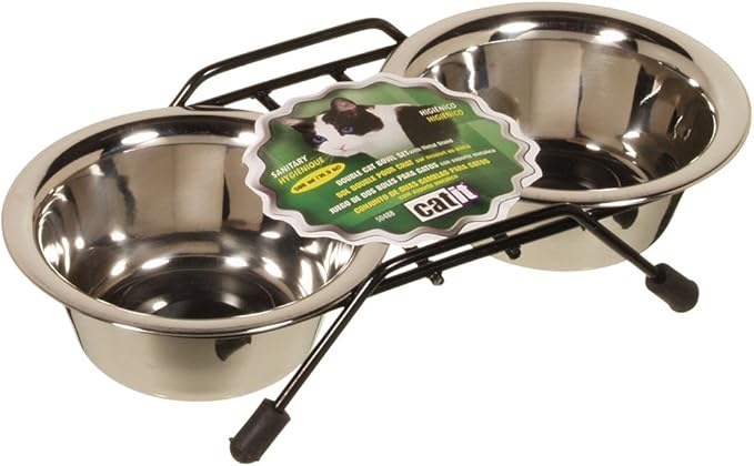 Catit Stainless Steel Double Cat Diner