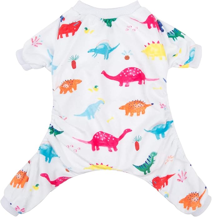 CuteBone Dog Halloween Pajamas Puppy Onesies Small Dogs Soft Pjs Coat Cat Apparel Comfy Pet Christmas Clothes Outfit Doggie Bodysuit PJD04
