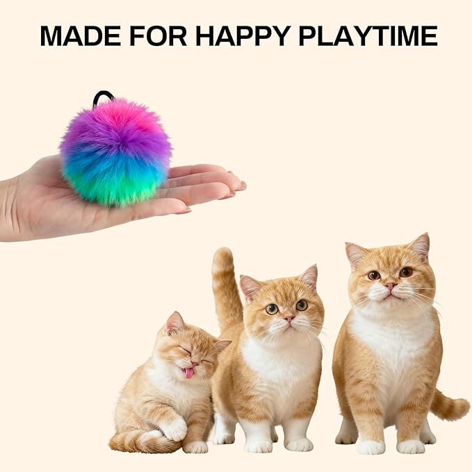 Interactive Cat Toys for Indoor Cats, Fun Self-Play Hanging Door Toy for Kitten, 2 Pack Door Hanging Bird Toy with Squeaky Sound for Bored Indoor Adult & Kitten