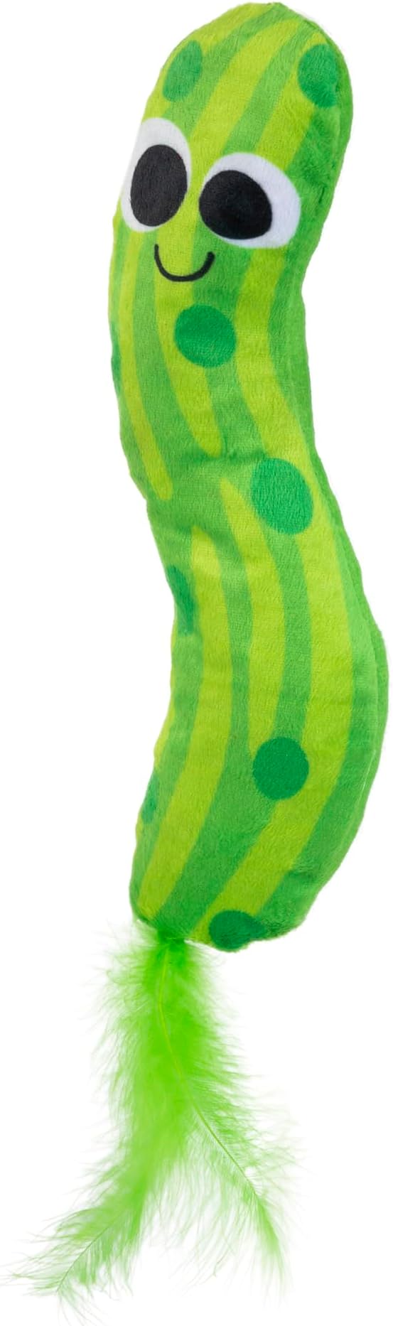 Pet Zone Jumbo Pickle Kicker Catnip and Silvervine Crinkle Cat Toy, Pack of 1