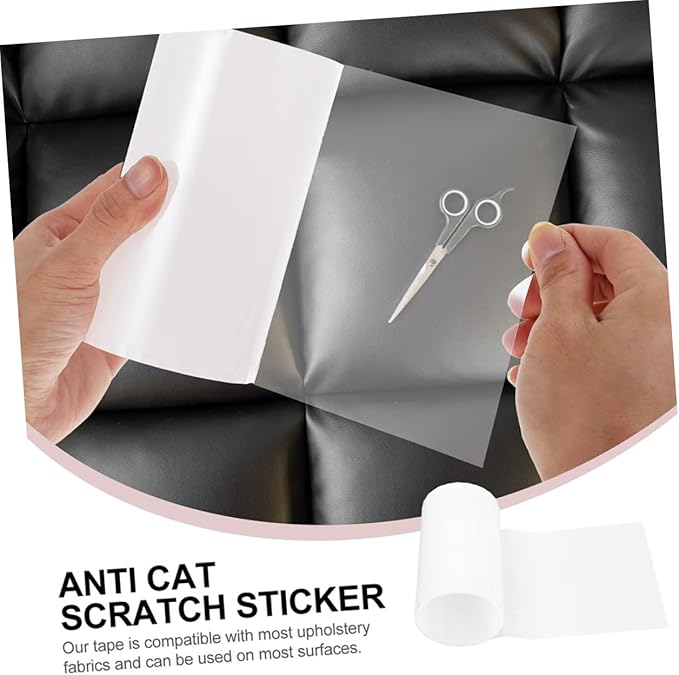 BESPORTBLE 2rolls Wear-Resistant Cat Scratch Tape of Sofa Protector for Cat Training Easy to Cut Portable Furniture for Beds Sofas and Chairs