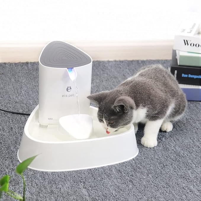 Pet Smart Drinking Fountain Active Oxygen Circulation Silent Feeder Cat Dog Led Light Drinking Fountain Quad Filter Feeding
