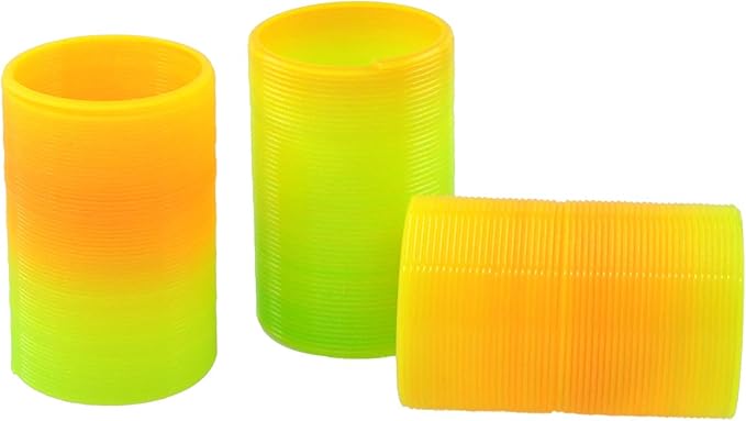Andiker Cat Spiral Spring, 3 pcs Long Cat Creative Toy Interactive cat Toy Durable Heavy Plastic Spring Colorful Springs Cat Toy for Swatting, Biting, Hunting, and Active Healthy Play (3pc)