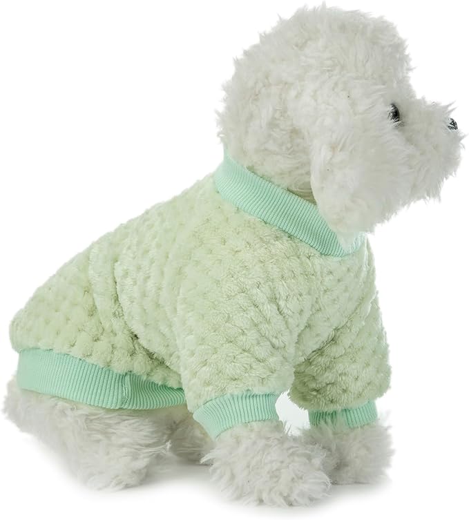 Dog Sweater, 2 or 3 Pack Dog Sweaters for Small Medium Dogs or Cat, Warm Soft Flannel Pet Clothes for Dogs Girl or Boy, Dog Shirt Coat Jacket (X-Large, Pink+Purple+Light Green)