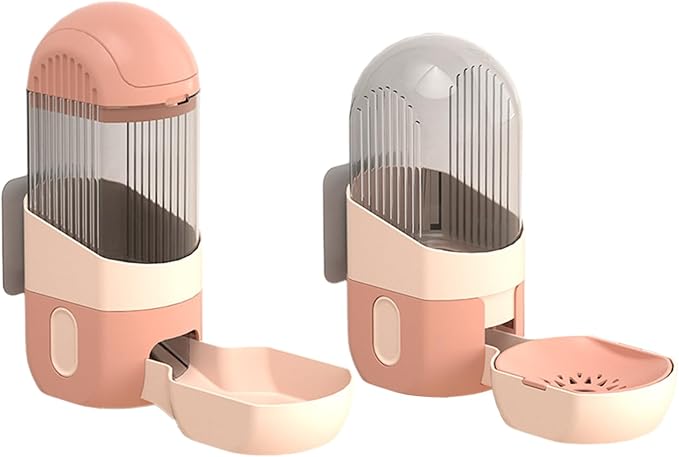 Cat Water Dispenser Cat Automatic Feeder and Water Cat Feeding Watering Cage Mount Cat Feeder Cat Water Feeder
