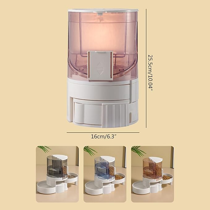 Pet Feeding Bowl Cats Water Dispenser Food Feeder Treat Bowl Automatic Dog Houseware Watering Supplies for Cats for Pets