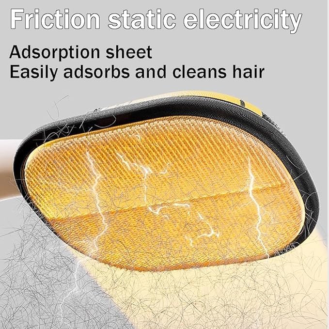 2-in-1 Electrostatic Pet Grooming & Hair Removal Glove, Double-Sided Design for Cats & Dogs, Upgraded Static Technology, Works on Carpet/Sofa/Clothing, Pet Care Tool