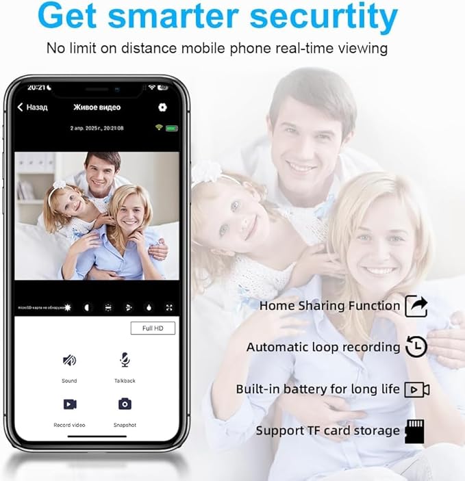 2K Hidden Camera - WiFi Wireless Cam - HD Nanny Cam - Spy Cameras - Small Camera with Motion Detection and Night Vision - Small Camera with App Control - Ideal Indoor Cameras