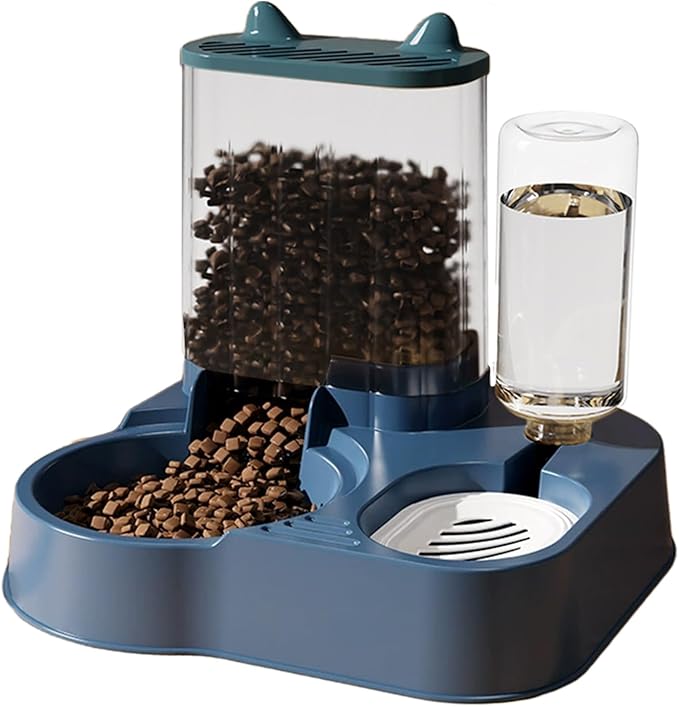Pet Food Dispenser – Automatic Dog and Cat Feeder with Water Bowl, Smart Portion Control | Longtail Large Capacity Feeding Solution for Pets Indoor Outdoor Use