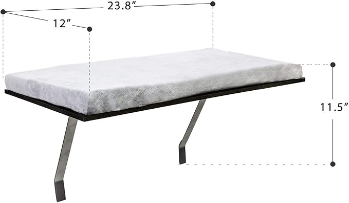 Jerry & Maggie - Cat Pad with Window Perch Self Heating Cat Mat Cozy Comfortable Machine Washable Pet Heating Pad