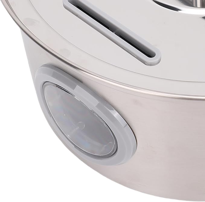 Cat Water Fountain Stainless Steel, Large Capacity 3.2L Automatic Pet Water Dispenser, with Level Window, for Cats and Small Dogs