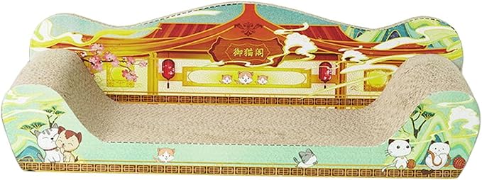 Cat Scratching Posts Cardboard Cat Scratching Bed Prevents Damage to Furniture Cardboard Living Room Sofa Scratching Board, 51cmx27cmx15cm