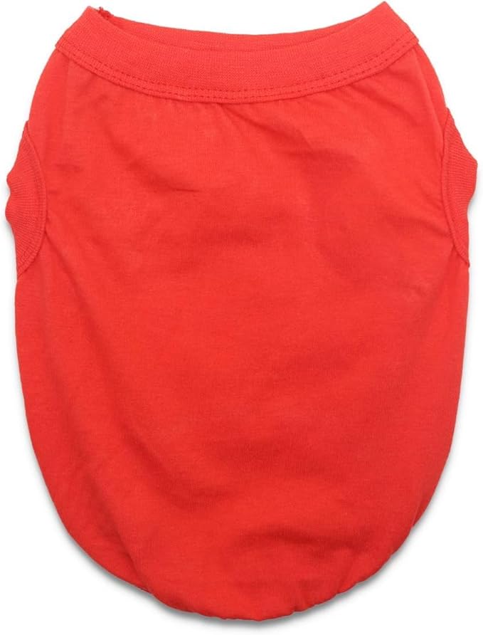 6 Pack Plain Dog T Shirts 100% Cotton Solid XS Puppy Clothes Blank Dog Clothes Girl Puppy Tshirt for Boy Dogs Shirts Pet T-Shirt for Small Medium Large Dogs Cats, 2XL