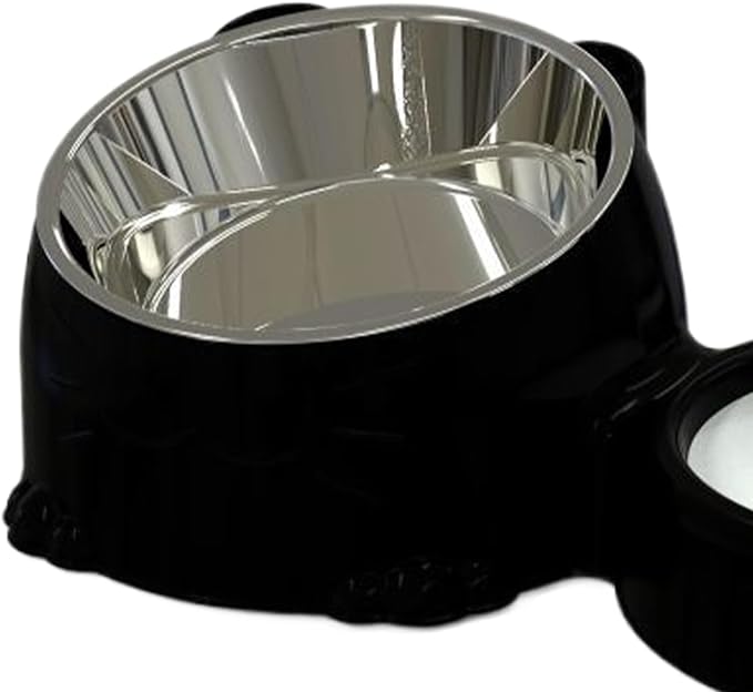 Cat Feeder and Water Dispenser,Food Grade Splash-Proof Feeding Dispenser | Cat Feeding Station - for Daily Storage Puppy Drinking Watering Outdoor Travel Indoor Home