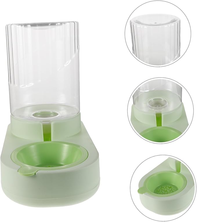 COLLBATH Gravity Pet Water Dispenser: Cat Dog Automatic Waterer Feeder 2.2l Large Capacity Water Feeding Fountain for Small Medium Large-Sized Pets