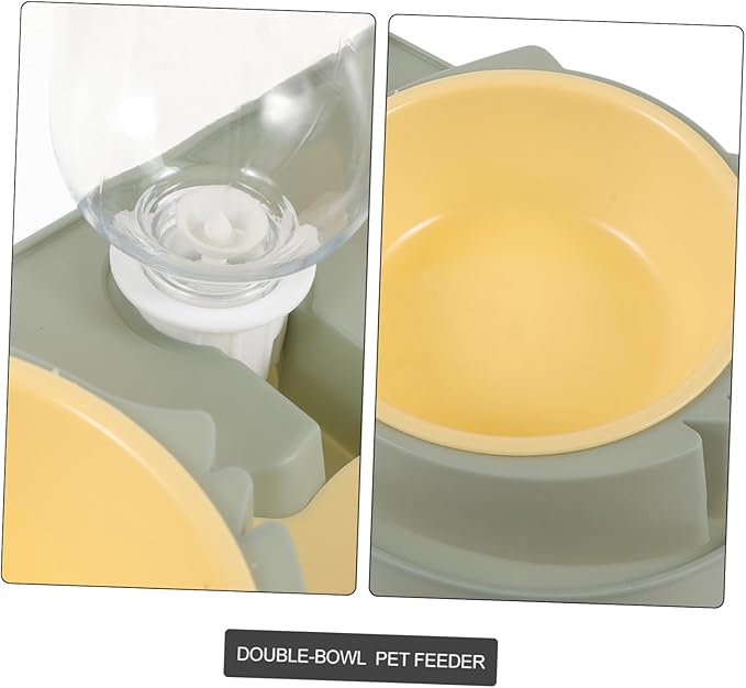 Automatic Pet Feeder Dog Food Dispenser Portable Water Bowl Bite-Resistant Compact Style