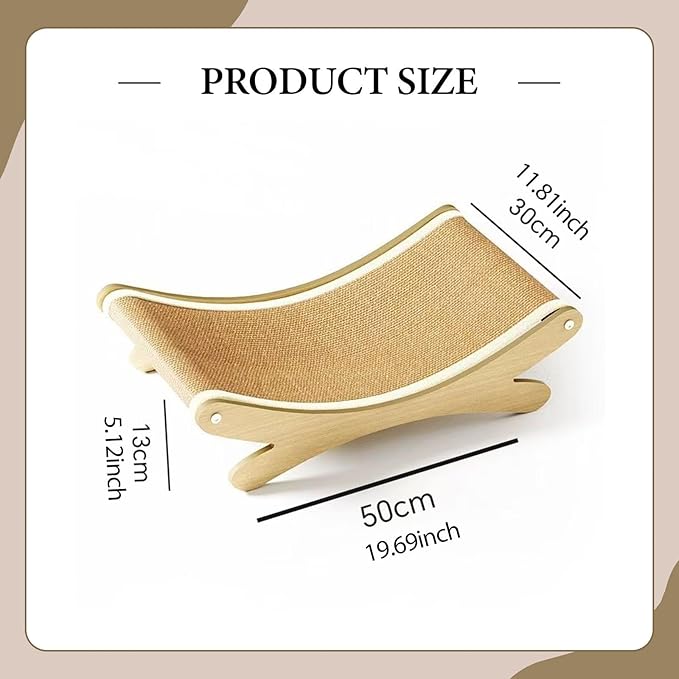 Sisal Cat Scratcher Bed Furniture Protection for Kitten Large Cats Lounge