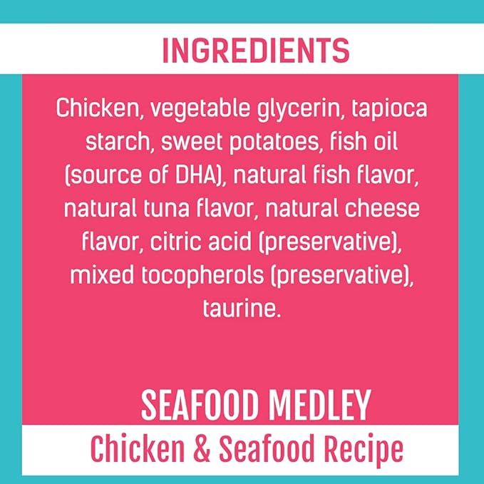 Get Naked Biteables Natural Soft Treats for Cats, Kitten Health Plus, Seafood Medley Recipe, 3 oz, 1 Pouch