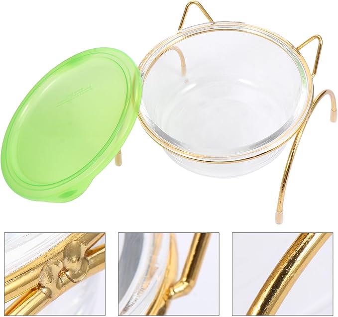 TOYANDONA Pet Elevated Cat Bowl Set with Slanted Ceramic Bowl and Single Metal Stand, High Base Raised Pet Feeding and Watering Dish for Cats and Kittens